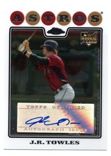2008 Topps Chrome J.R. Towles Autograph RC  - Houston Astros