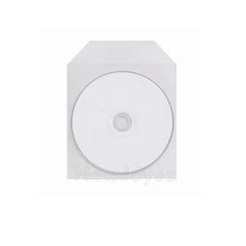 200 CPP Clear Plastic Sleeve Bag Envelope with Flap For CD DVD Disc 60 Microns