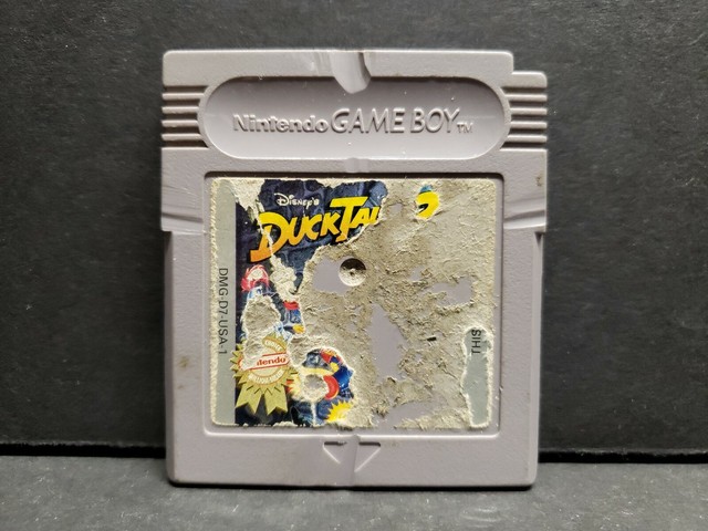 Disney's DuckTales 2 (Nintendo Game Boy, 1993) Ripped Label 
