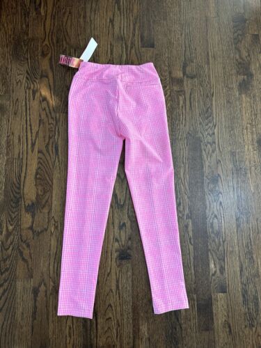 LILLY PULITZER Luxletic 28" Corso Pant Prosecco Pink Gingham Style Size 00 NEW - Picture 2 of 2
