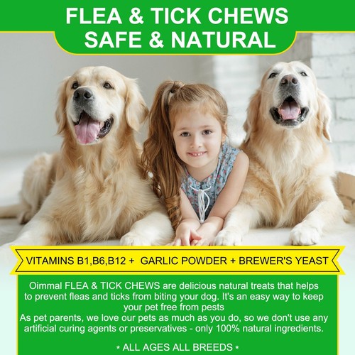Pulci E Tick Prevention Chews per Cani,150 Pz Cane Flea & Tick Control Supplemen - Imagen 10 de 10