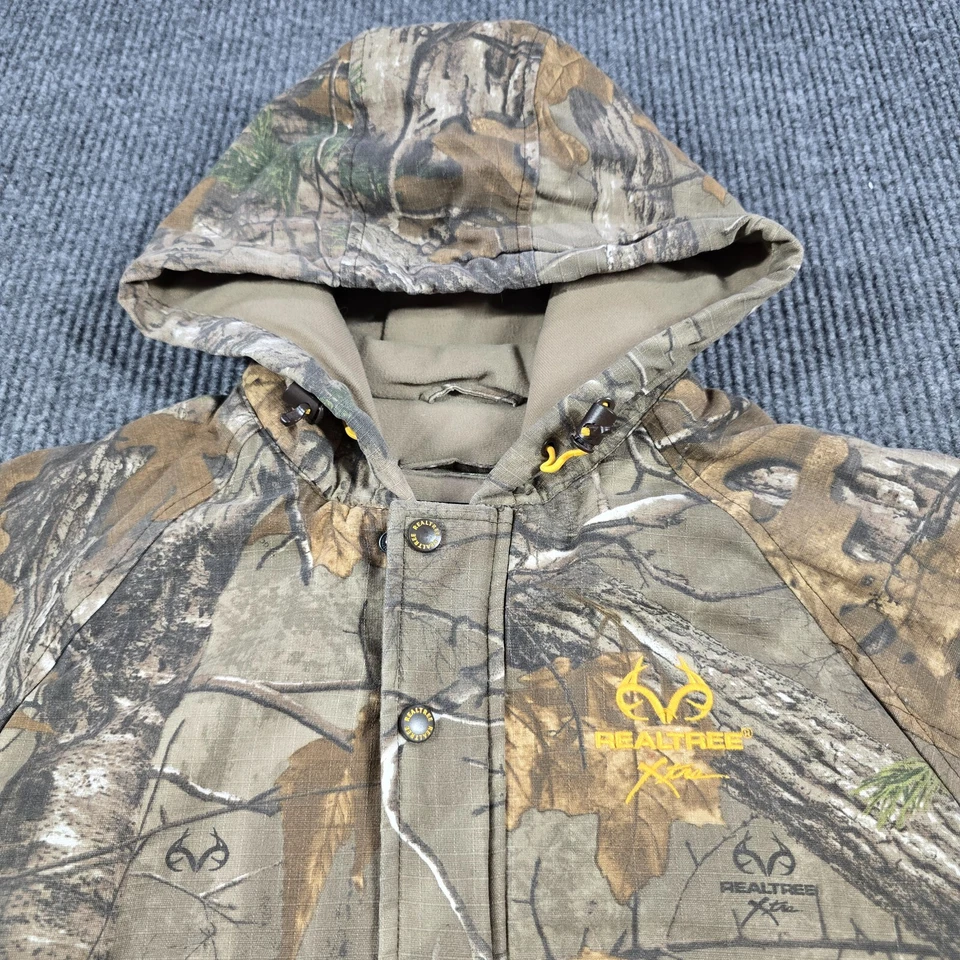 Realtree Jacket Mens Medium Realtree Camo Full Zip Hooded Hunting Insulated - Image 3 of 4
