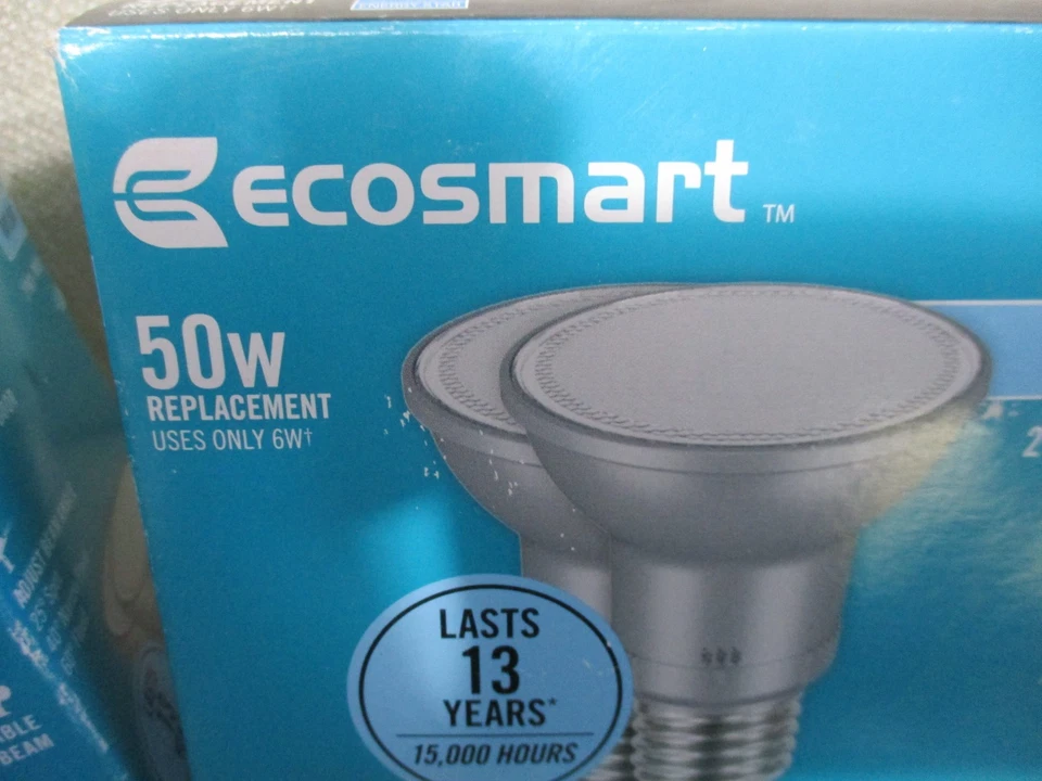 EcoSmart 50-Watt PAR20 Dimmable LED Light Bulb Daylight (2 Pack) 1006 248 283 - Image 3 of 4