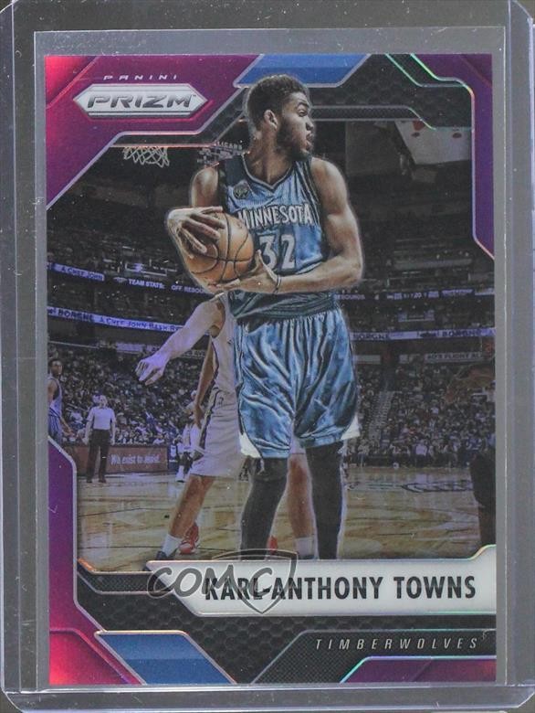 2016-17 Panini Prizm Purple Prizm 69/75 Karl-Anthony Towns #262 l7m