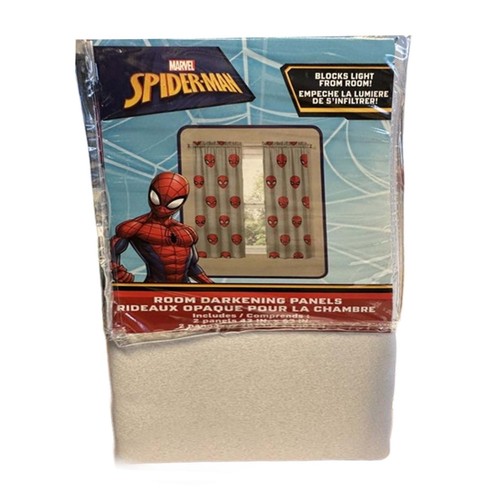 Spiderman Window Curtain Panels for Kids Room - 2 Panels - 41" (W) x 63" (L) - Picture 3 of 3
