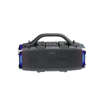 QFX High Powered Dual 3.5" Ipx6 Waterproof Boom Box Speaker w/ LED Lights BT-ZX9
