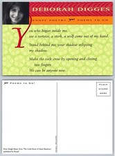 Deborah Digges Knopf Poetry Postcard - Poems to Go! Rough Music