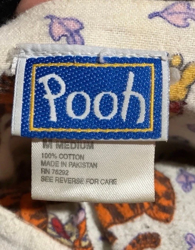 Vintage Disney Store Winnie The Pooh Tigger Pajamas Set Size Medium - Image 3 of 3