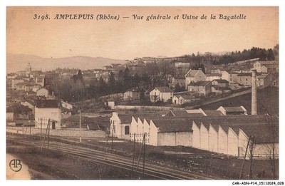 CAR-ADNP14-0875-69 - Amplepuis - Ansicht Allgemeine Und Fabrik Der Bagatelle