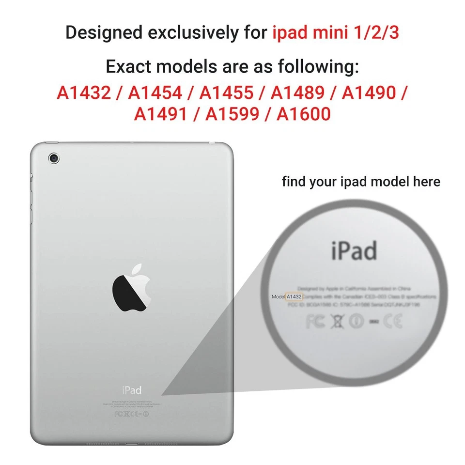 Case for iPad Mini 1 2 3, Three Layer Heavy Duty Shockproof Protective Case w... - Image 4 of 4