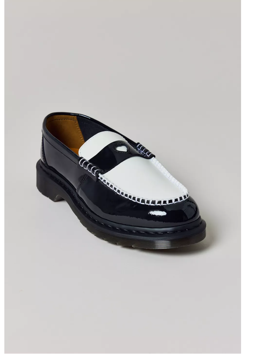 Dr. Martens PENTON HEART Two-Tone Arcadia Leather Loafers MSRP$190