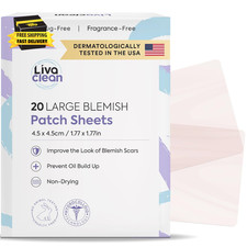 20CT Large Hydrocolloid Acne Patches - for Pore Spots Nose Face Cystic Pimple Zi