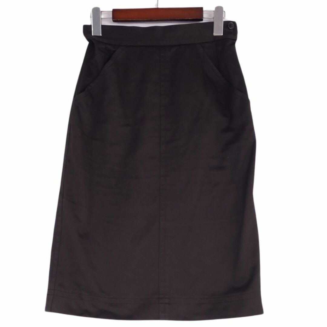 Gonna vintage Saint Laurent Rive Gauche stretta lunghezza ginocchio tinta unita usata MOLO 0