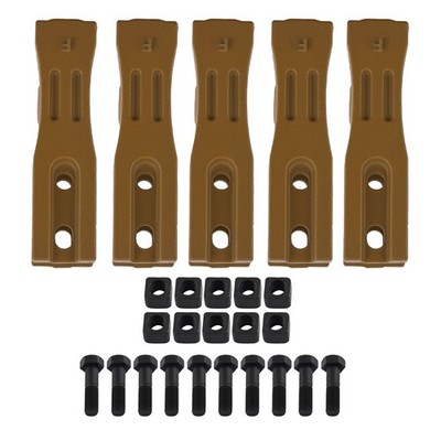 5 PCS Skid Steer Bucket Teeth Carbon Steel 5/8'' Lip 6684447 1F-7958