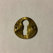 Round Antique Flat Escutcheon Key Hole Cover