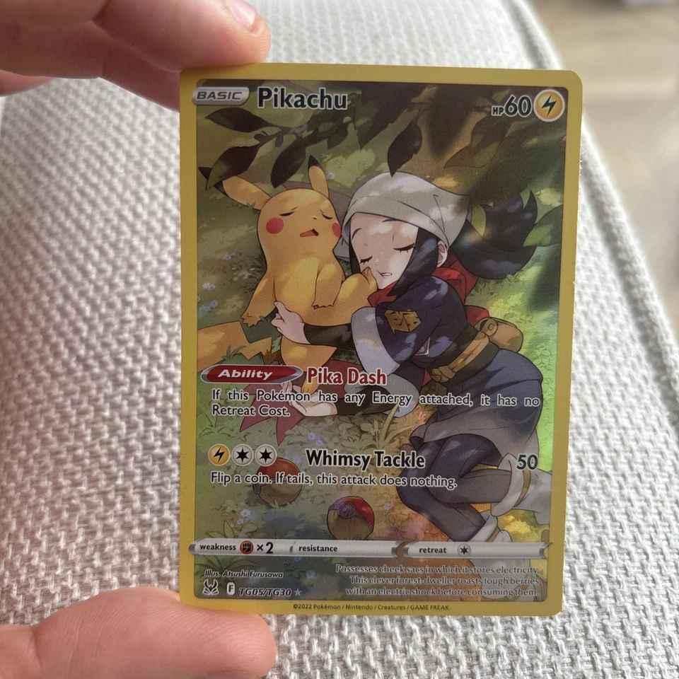 Pikachu TG05/TG30 Lost Origin Trainer Gallery Illustration Rare NM Condition