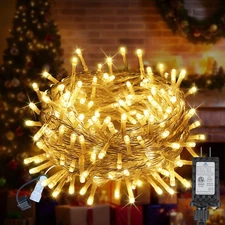 New 33 FT 100LEDs Christmas Lights Plug in Outdoor Indoor Connectable Fairy with