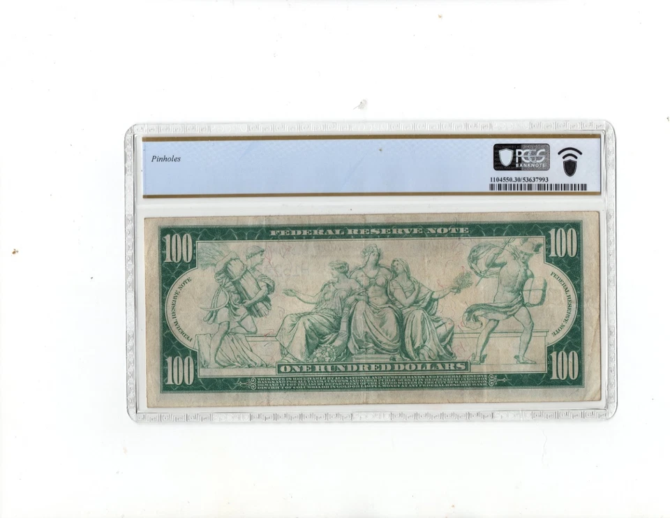 1914 $100 Federal Reserve Note St.Lous.Fr.1112 PCGS-30 - Image 2 of 2