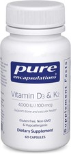 Pure Encapsulations Vitamin D3  K2 - 60 capsules EXP 10/2027