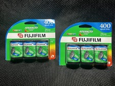 Set of 2 Sealed 3-pack Fujifilm 400 Film Roll 25 exposure APS 24mm Expired: 2008