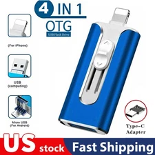 4IN1 Type C USB3.0 Flash Drive Thumb Drive Memory Stick OTG fr iPhone Android PC