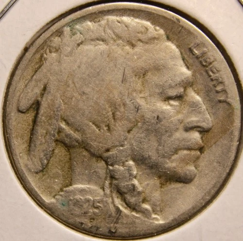 1925-S Buffalo Nickel 5 cents — Two Feathers Variety — FS-401