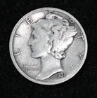 1931-D Mercury Dime - VG/VG+