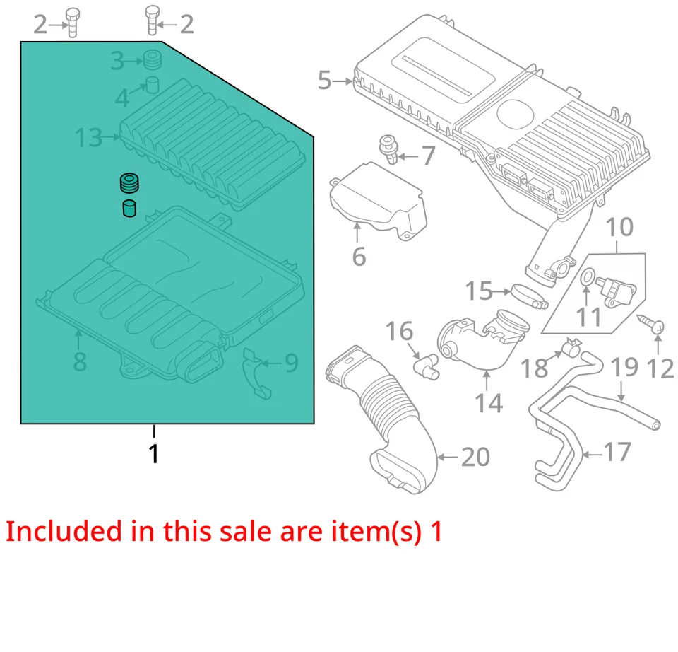 Used Air Cleaner Lower Box for 2011-2014 MAZDA 2 1.5L 319-50419 - Image 3 of 4