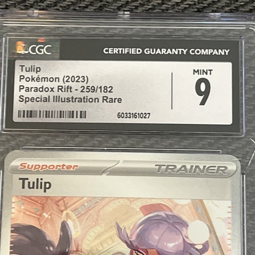 POKEMON Tulip 259/182 Sv04: Paradox Rift Holo CGC 9 - Picture 2 of 3
