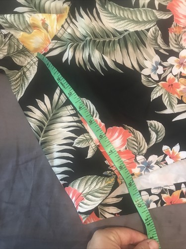 Lebendiger Badeanzug Blumenmuster Tropical Print Taschen Gummibund 2XL George Cargo - Bild 8 von 8