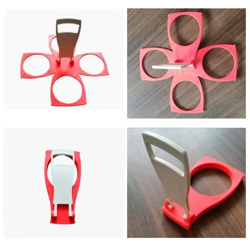 Foldable Cup Carrier/Caddy Takeout Coffee Soft Drink Pint Beer Beverage Holder - Picture 4 of 16