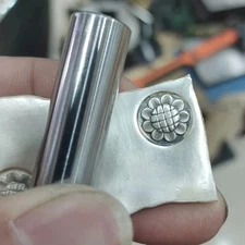 Flower Design 3D Metal Stamp Steel Punch Tool for Jewelry Leather Silver Craft