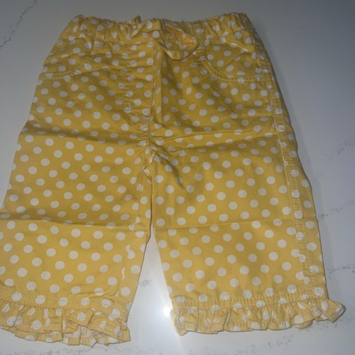 New Mini Boden 3-4 years Girls capri Pants Red/White /yellow polka Dots 2 pairs - Picture 7 of 13