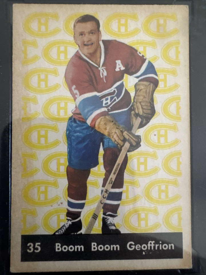 💥BOOM BOOM GEOFFRION 💥1961 PARKHURST # 35 KSA 6.5 ENM🇨🇦MONTREAL CANADIENS Foto 4 de 4