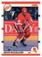 Kevin McClelland - Detroit Red Wings (NHL Hockey Card) 1990-91 Score # 287 Mint