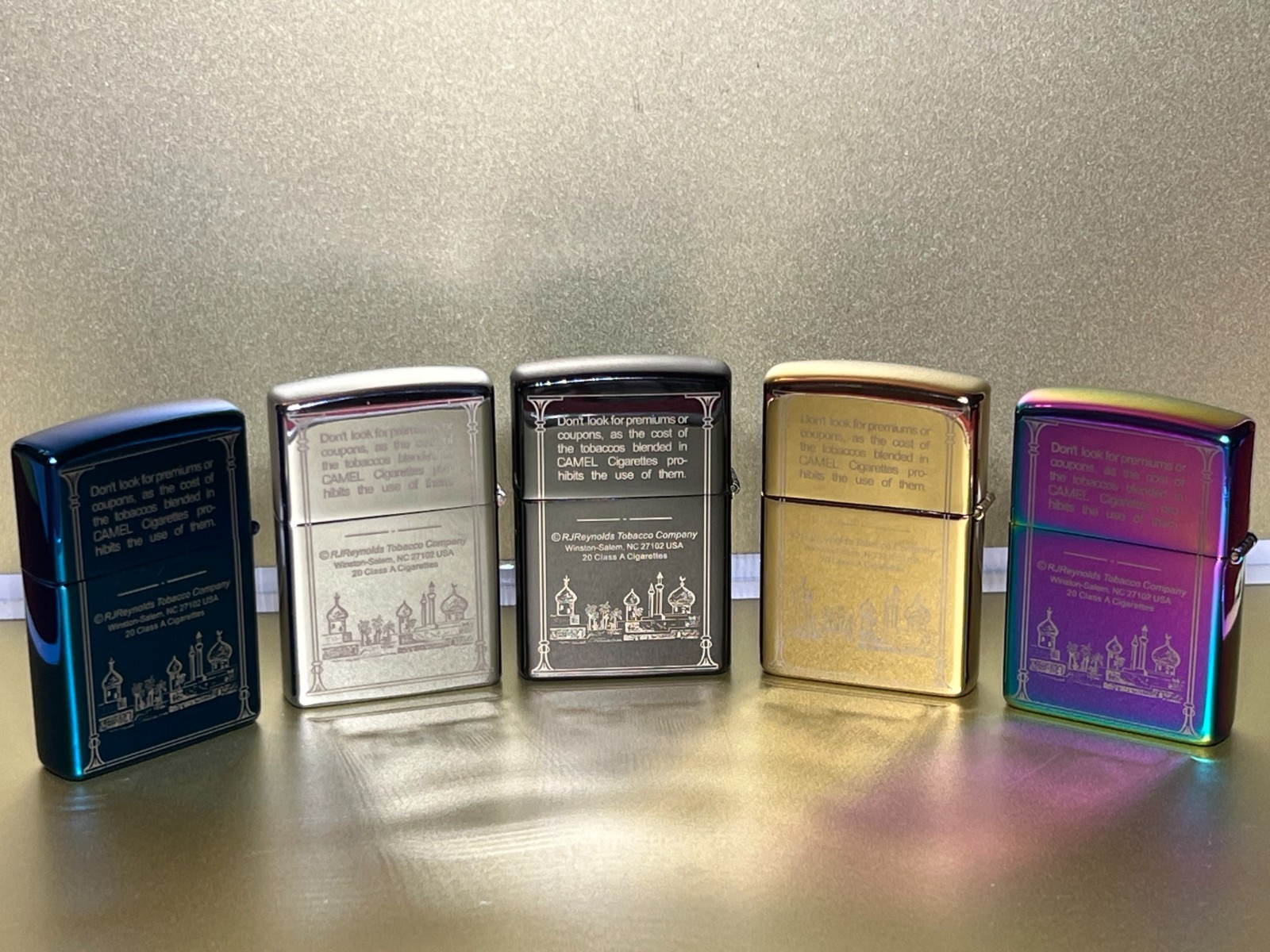 Classic Camel Lighter - Brand New (Set of 5) - Ships From USA