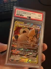 PSA 9 FRESH CERT Eevee & Snorlax GX 120/181 Sm-Team Up Holo