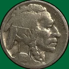 1925-D Buffalo Nickel Good G Coin, Scratch #39147