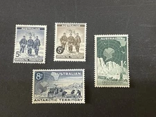Australian Antarctic Territory Pre-decimal Mint Stamps.