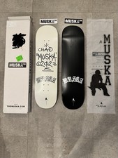 RARE SIGNED Chad Muska Skateboard Tattoo 2 Decks Signed Limited 100 Rare Double