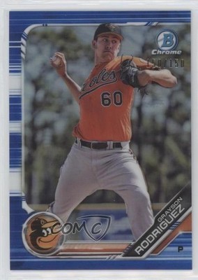 2019 Bowman Draft Chrome Blue Refractor 150/150 Grayson Rodriguez #BDC-121 uk2
