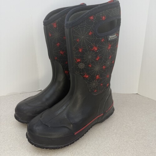 Boys Bogs Skyline Boots Red Spider Size 4 - Picture 5 of 11
