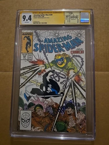 Amazing Spider-Man 299  CGC 9.4 Venom Cameo SS Todd McFarlane