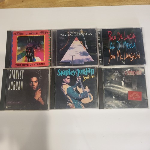 Jazz GUITARIST LOT, X10 Al Dimeola, John Mc Laughlin, Stanley Jordan, .etc