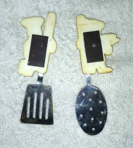 Vintage Koch Kühlschrankmagnete - 2er Set - Retro Küchendeko - Bild 2 von 2