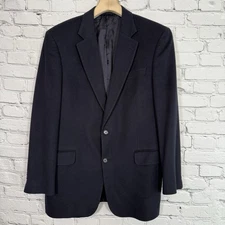 Brooks Brothers 100% Cashmere Blazer Sport Coat 42R Navy Loro Piana Canada Vtg