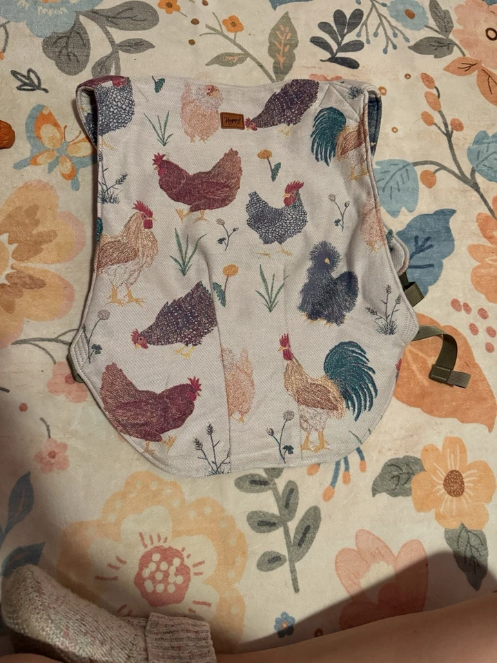 Tela personalizada Happy Baby Toddler Onbuhimo Lenny cordero pollos Foto 2 de 3