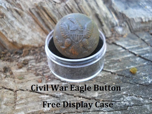 Old Rare Vintage Antique Civil War Relic Eagle Button Recovered Central Virginia