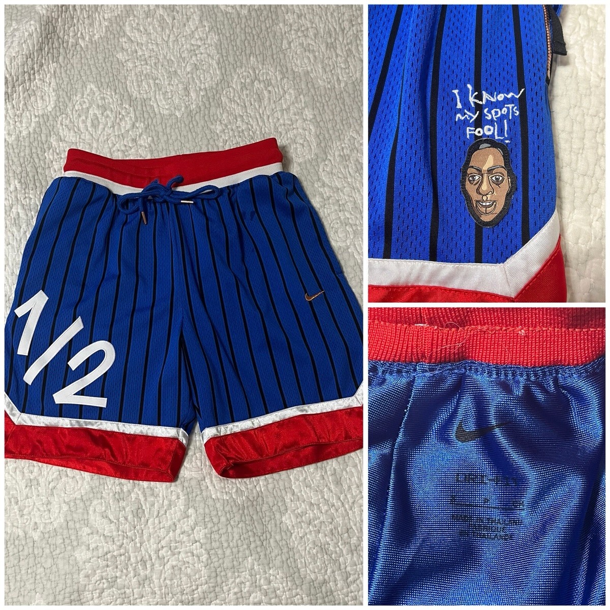 NIKE LIL PENNY BASKETBALL SHORTS バスパン NEW Nike 1/2 Basketball Shorts Pinstripe Size Small Lil Penny