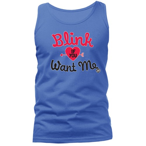 Camiseta sin mangas Blink If You Want Me broma divertida humor humor humor novedad gráfica - Imagen 7 de 11